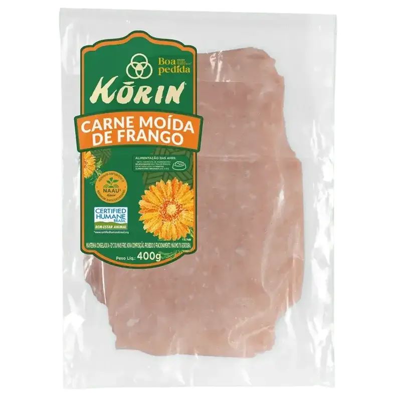 Carne moída de frango Korin 400g